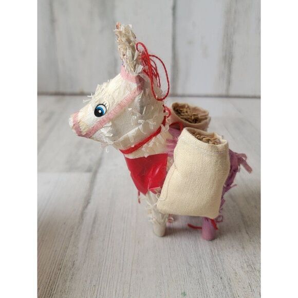 Llama donkey Piñata seed ornament Xmas decor Fiesta - Picture 2 of 8